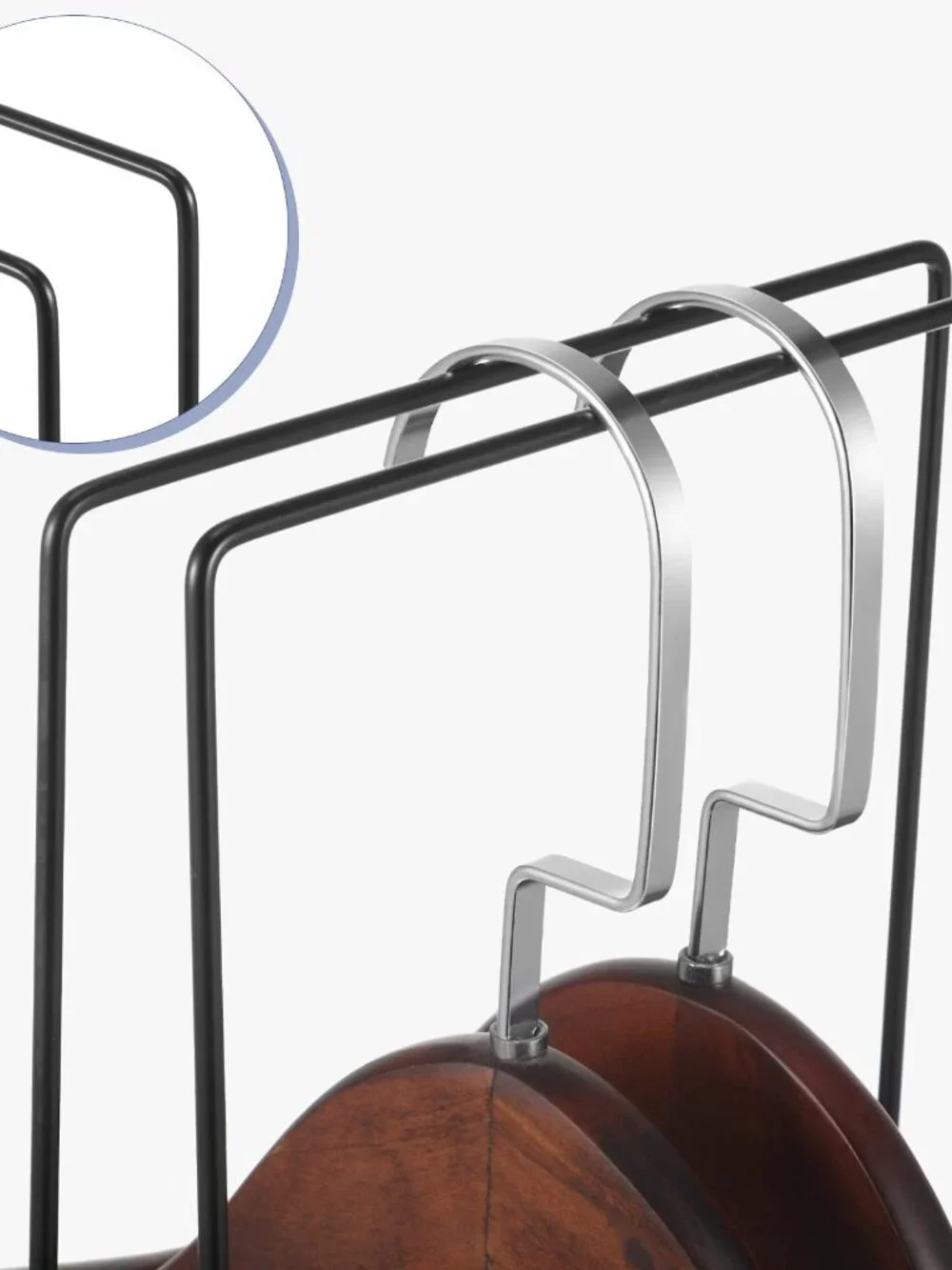 Yalikop Metal Hanger Storage Organizer Stacker Clothes Hangers Stand Holder Hold